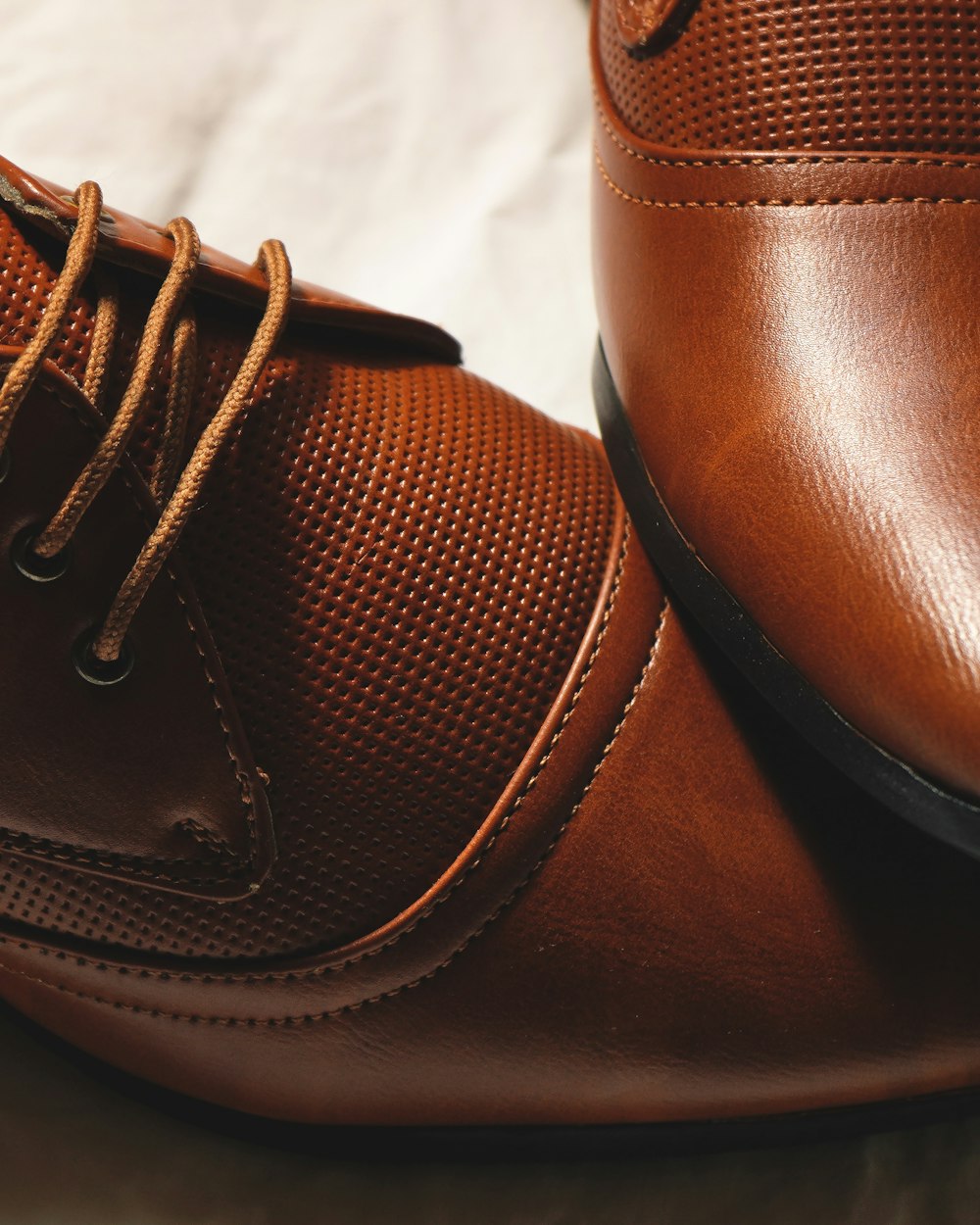 Chaussures cuir marron