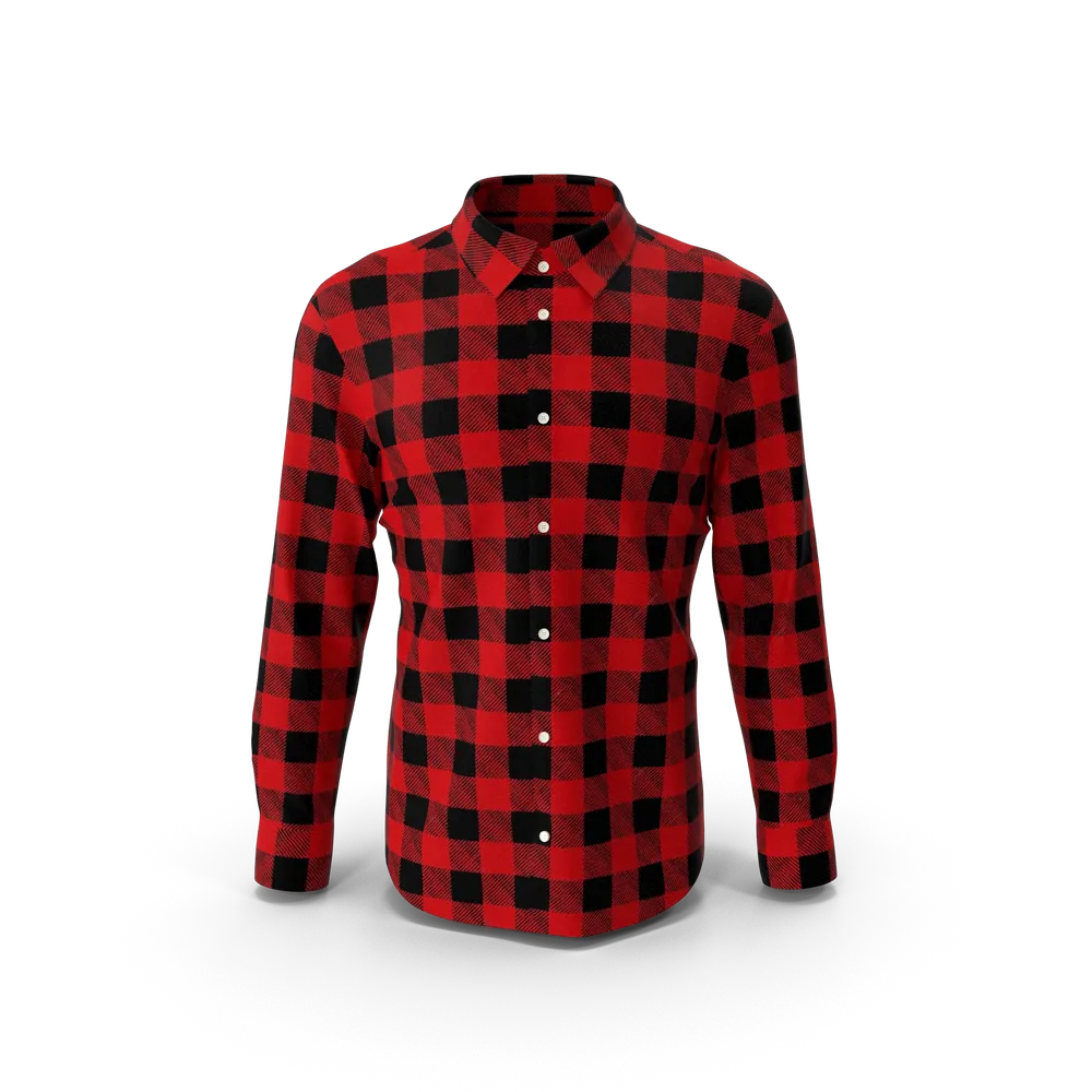 Chemise à carreaux rouge