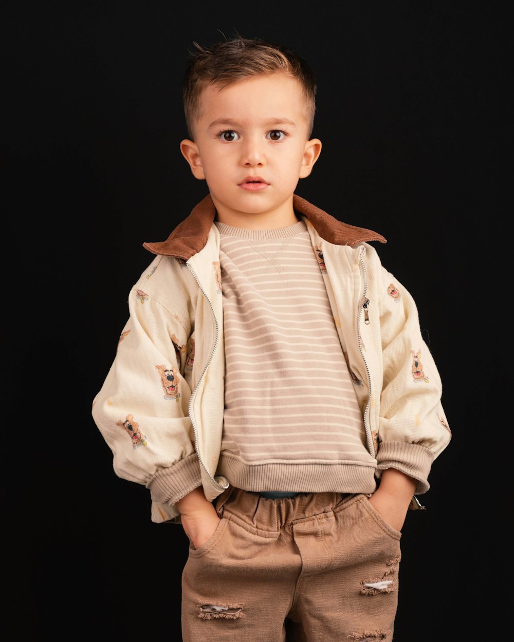 Ensemble veste et pantalon beige