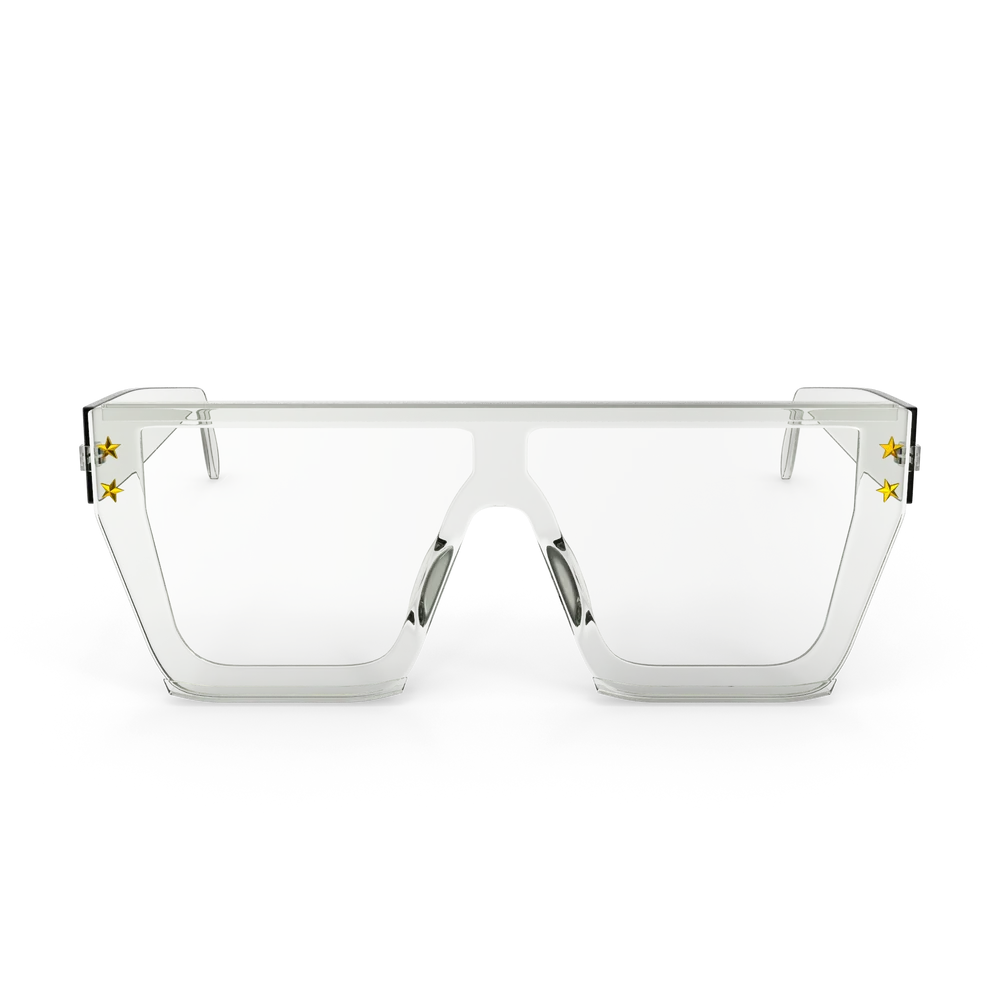 Lunettes de soleil masque blanches