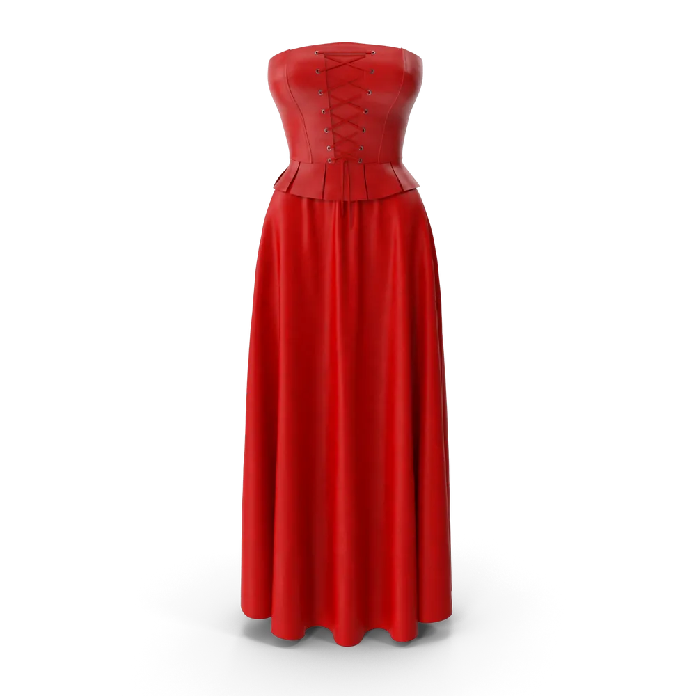 Robe bustier rouge
