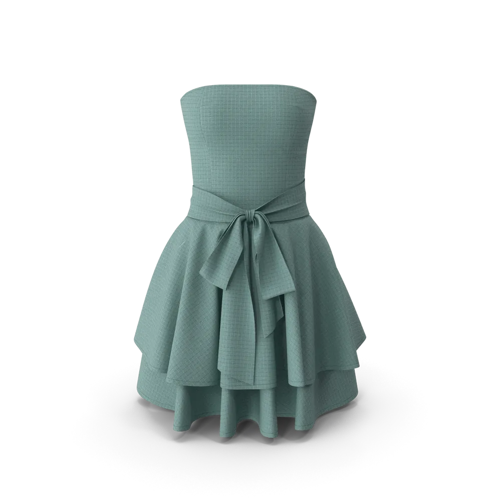 Robe bustier verte