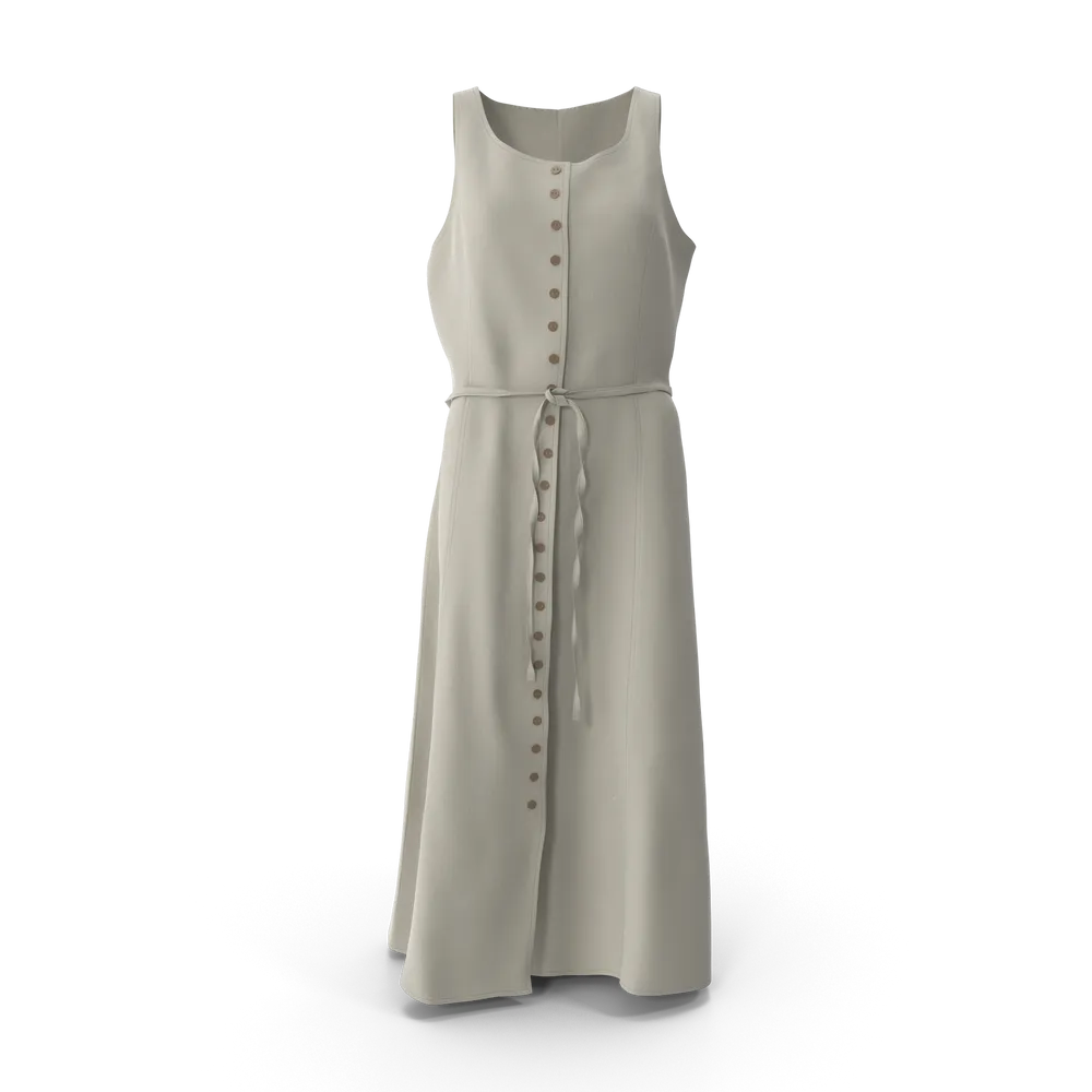 Robe chemise beige