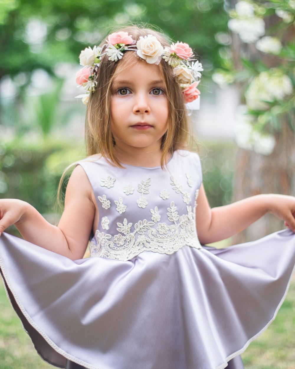 Robe de cérémonie satinée