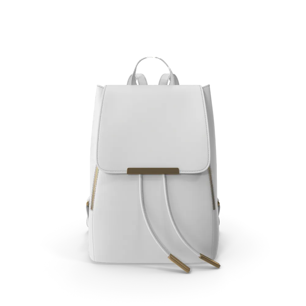 Sac à dos similicuir blanc