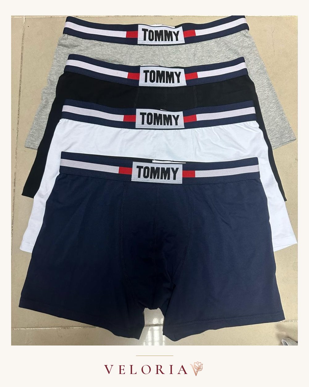 Boxer Tommy ceinture rayée