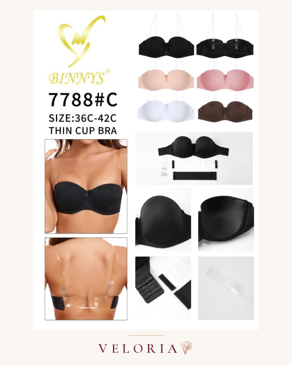 Soutien-gorge bandeau 7788C
