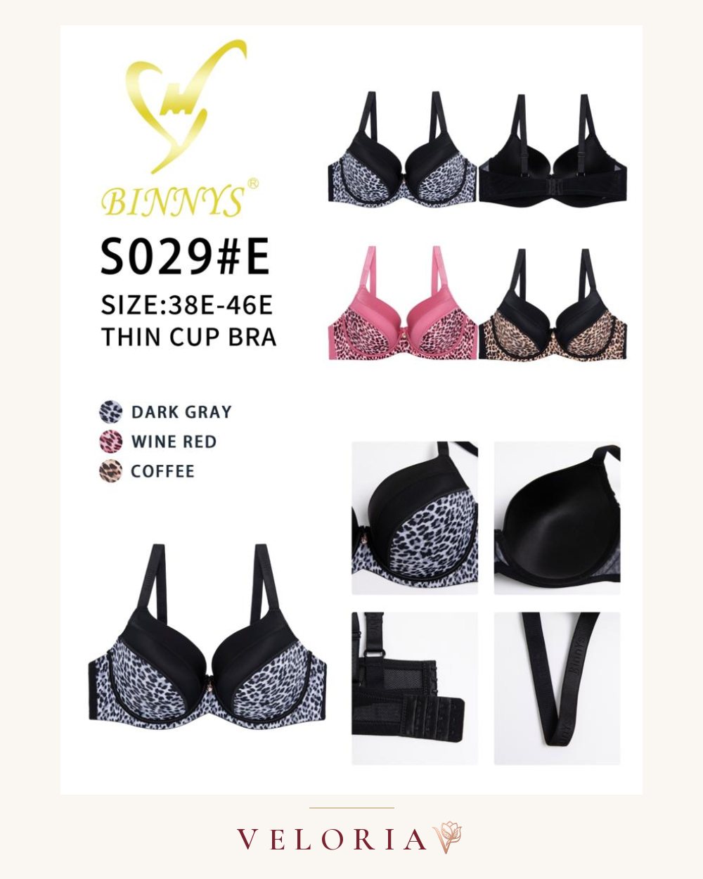 Soutien-gorge grande taille S029E