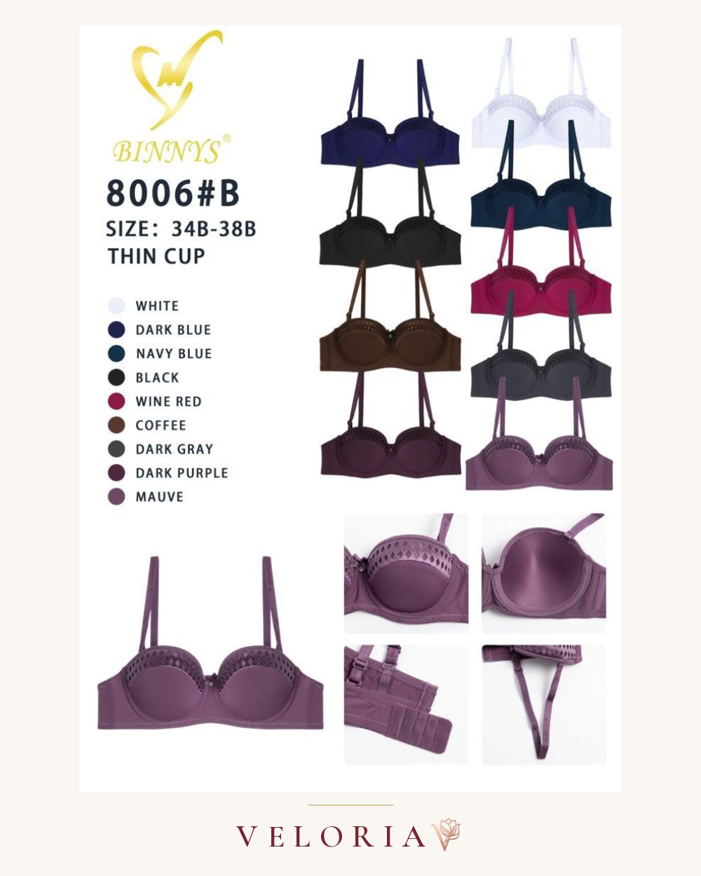 Soutien-gorge push-up 8006B